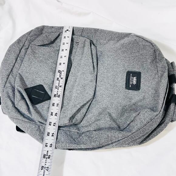 Vans Old Skool Classic Backpack Gray Small Logo Patch Book Bag School Laptop New - Picture 8 of 9